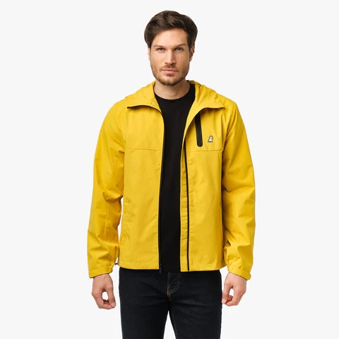 Men's Windbreaker Jacket Yellow